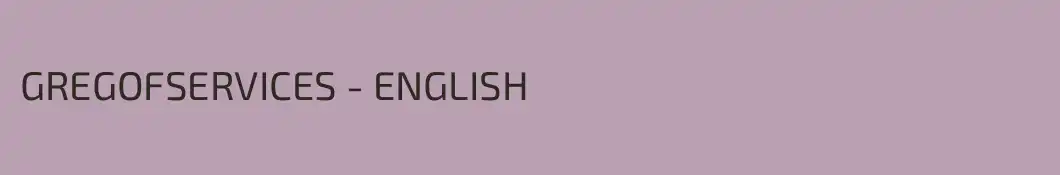 GREGOFSERVICES - ENGLISH